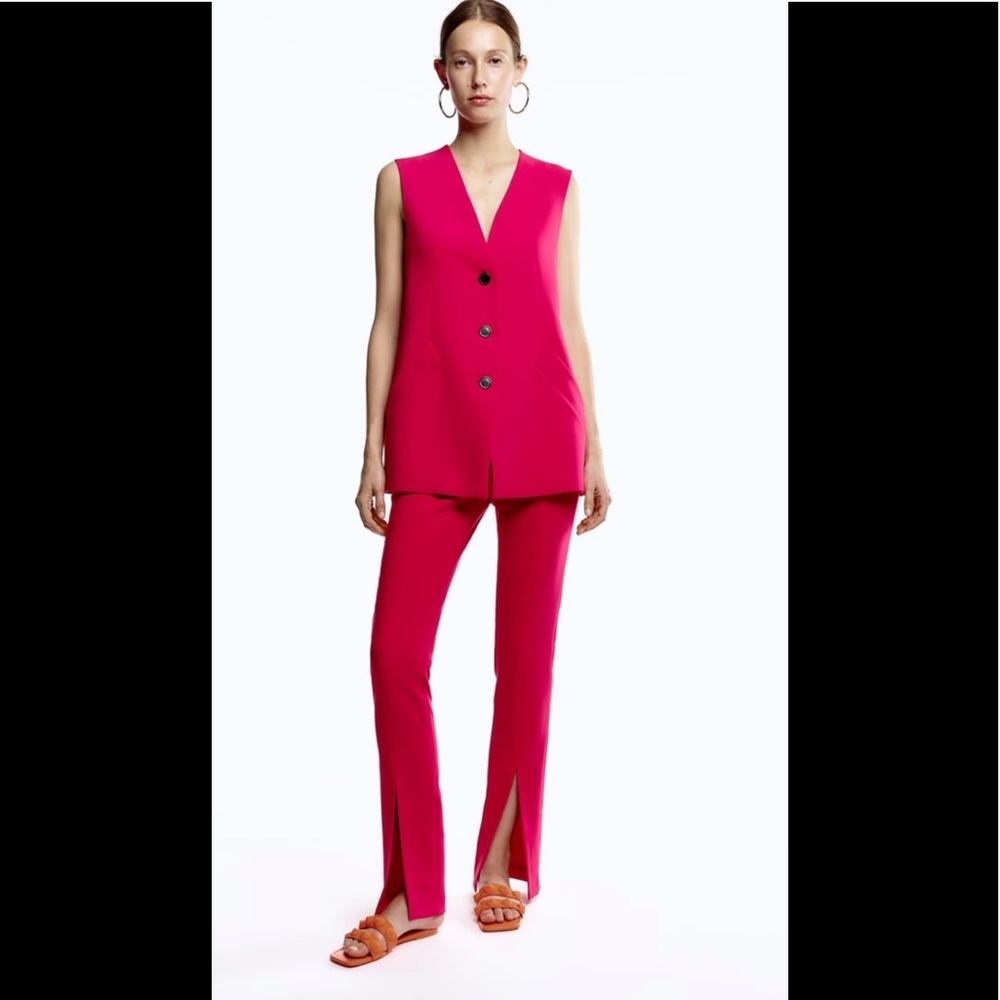 Zara long buttoned vest style dress - Picture 8 of 8